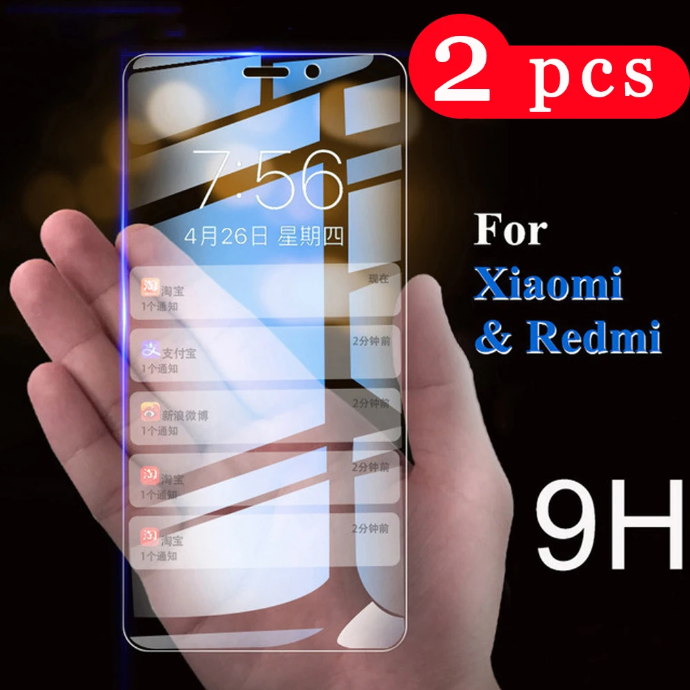 2 шт. для xiaomi redmi S2 6 6A note pro закаленное стекло защита экрана телефона 4X 5 plus 5A