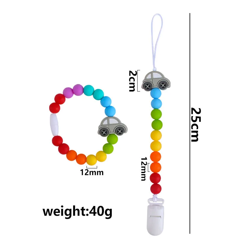 

1pc Baby Silicone Pacifier Chains Koala Cartoon Teething Ring Baby Teether Soother Chew Dummy Clips Nipple Holder
