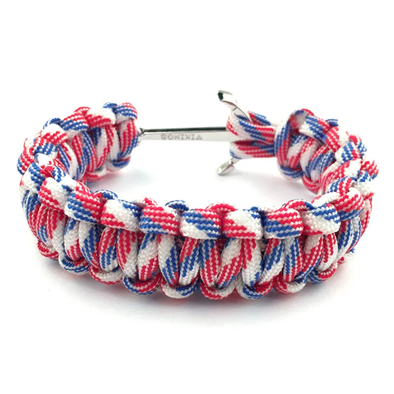 Браслет мужской для выживания на природе веревочные браслеты с зонтиками