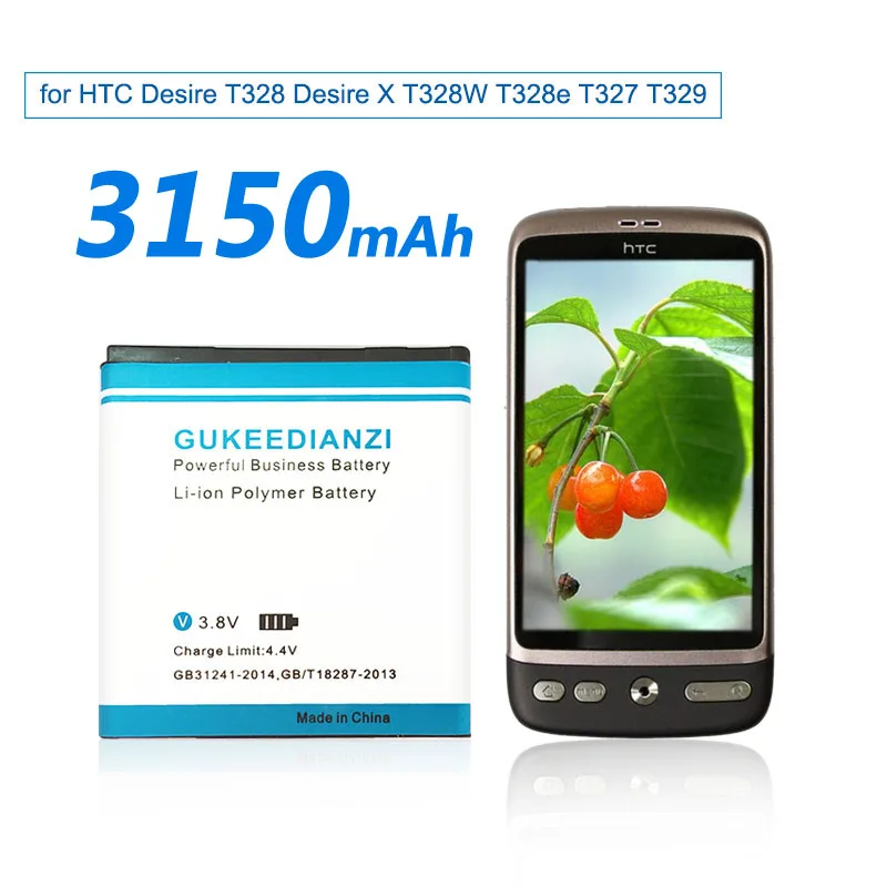 Аккумулятор GUKEEDIANZI BL11100 3150 мАч Сменный аккумулятор для телефона HTC Desire T328 X T328W T328e