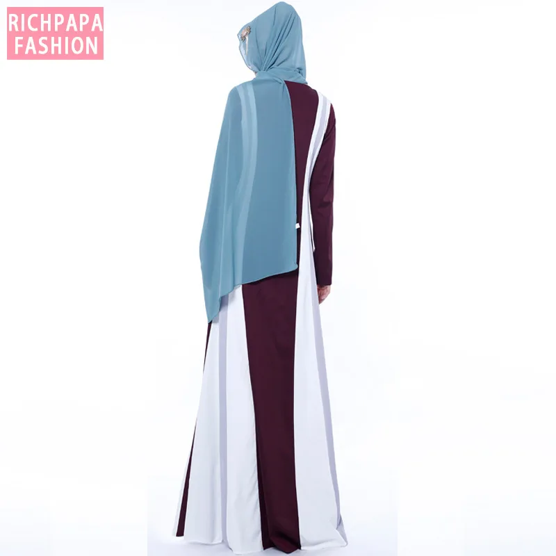 Длинное мусульманское платье кафтан пакистанское арабское хиджаб длинное абайя