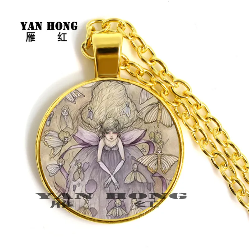 Body art photographs carefully designed Necklace glass 25MM pendant hand-made | Украшения и аксессуары