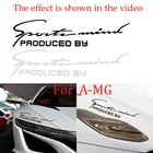 Популярные Черно-белые гоночные автомобильные светоотражающие наклейки с буквами индивидуальные автомобильные наклейки для Mercedes Benz AMG W204 W212 176 GLC GLK W166