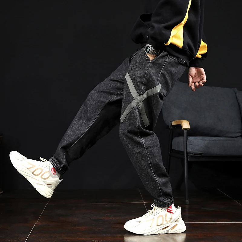 VOMINT хип-хоп брюки мужские свободные джоггеры с принтом уличная одежда шаровары