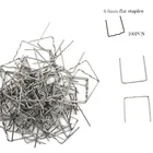 100500 шт скобы бампер 0,60,8 мм волны скобы бампер кузов Ремонт Аксессуары для сварщика нарезанные металлический кронштейн с креплением горячий Пластик степлер