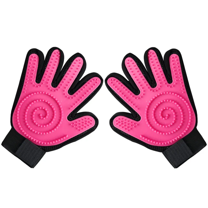 

Fashion Rubber Pet Bath Brush Environmental Protection Silicone Glove for Pet Massage Pet Grooming Glove Dogs Cats Pet supplies