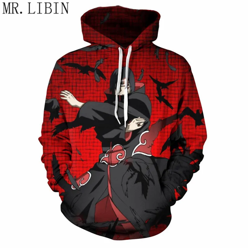 Горячая Мода с капюшоном 3D печати аниме худи Наруто для мужчин Boruto Uchiha Itachi топы