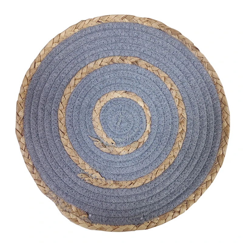 

Norbi Placemat Insulation Round Placemats For Coasters Coffee Cup Mats and Tea Mats Cucurbit Cotton Rope Pads