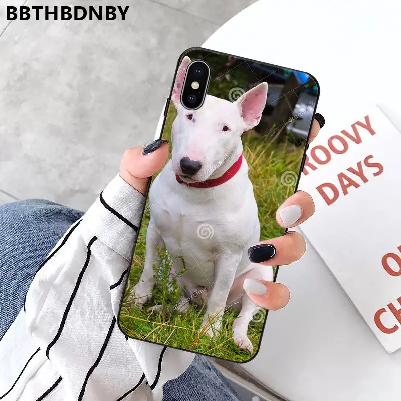 Чехол для телефона бультерьер собака Coque Shell чехол iPhone 11 pro XS MAX 8 7 6 6S Plus X 5 5S SE XR