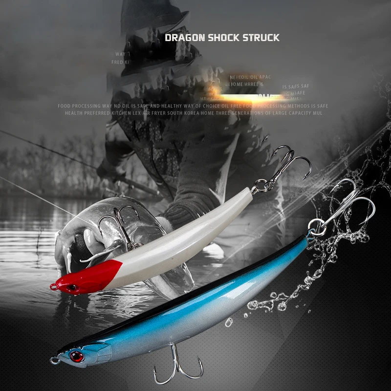 

1Pcs Topwater Floating Pencil Fishing Lure 90/110mm 9/11g Surface Hard Baits Artificial Fishing Wobblers Bass Pike Trout