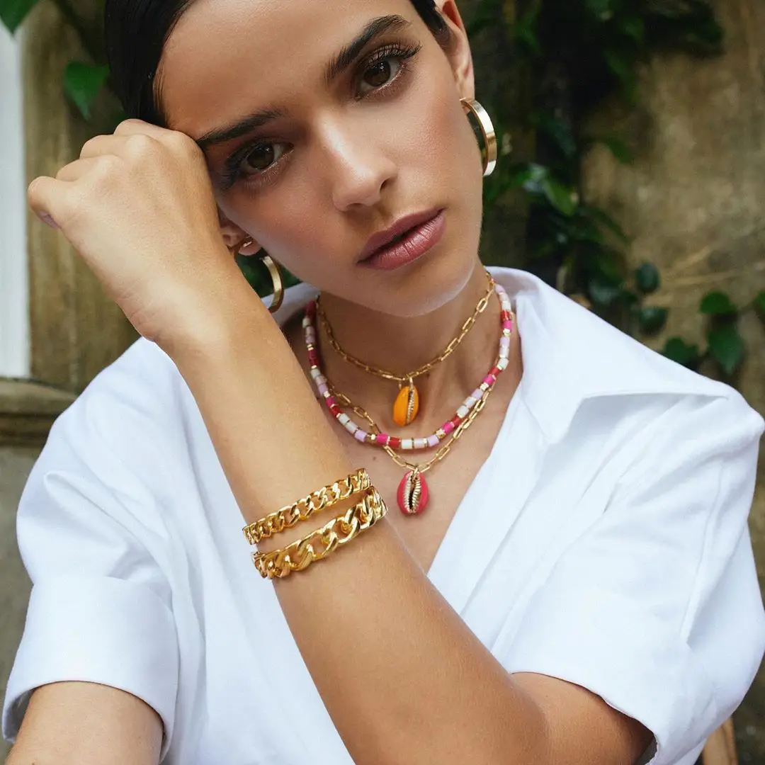bohemian boho erkek kolye chocker necklace women цепь на шею chain steampunk bijoux ketting heishi bead collier femme | Украшения