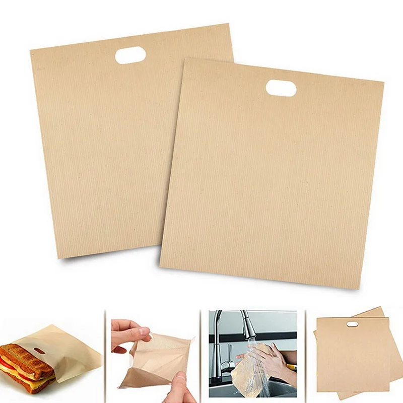 2 шт. антипригарный мешок для тостов многоразовый тост хлеба микроволновая сумка