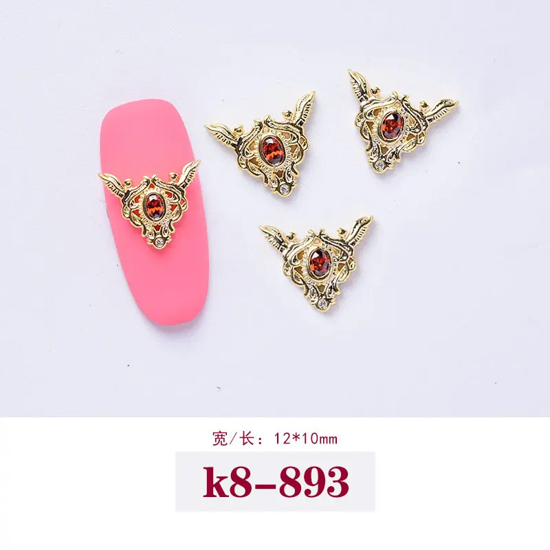 K8-893 5 шт 3D Звезды Луна бабочка кулон циркон дизайн ногтей ювелирные изделия японские Ногти украшения Циркон Кристалл Маникюр алмазные подвески - Цвет: K8-893