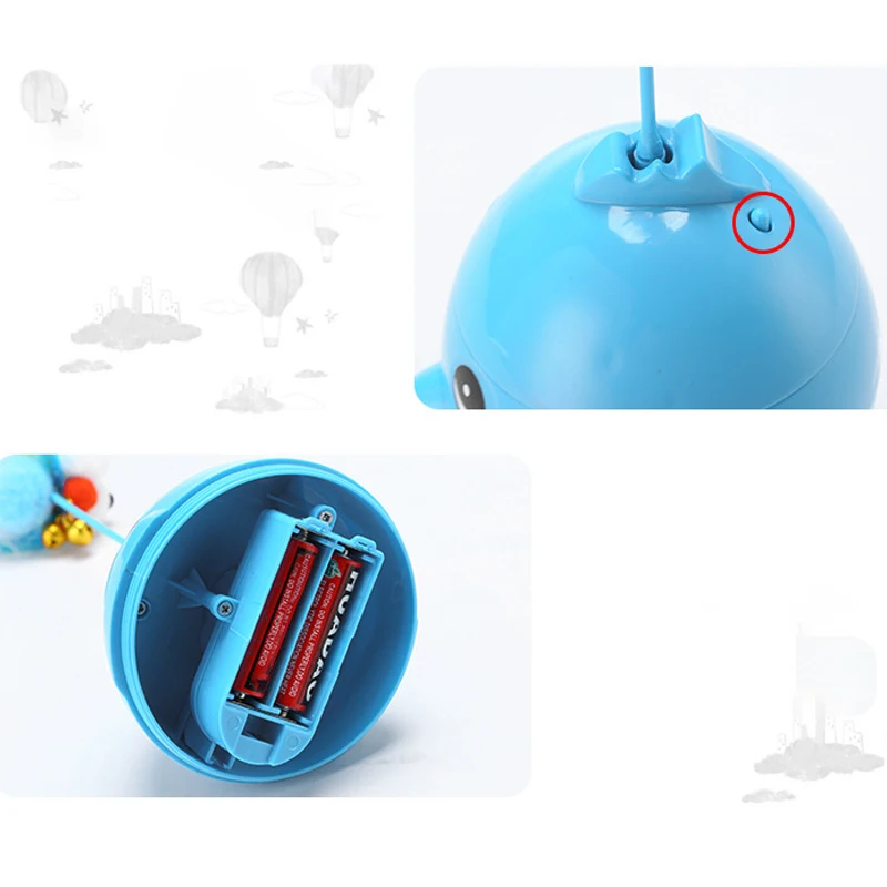 

Pet interactive cat magic laser toy ball battery bird electric light rolling funny pet dog toys