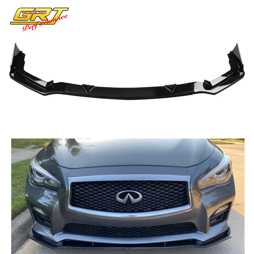 3 шт. передний бампер яркий черный PP подбородок спойлер защита обшивка анти