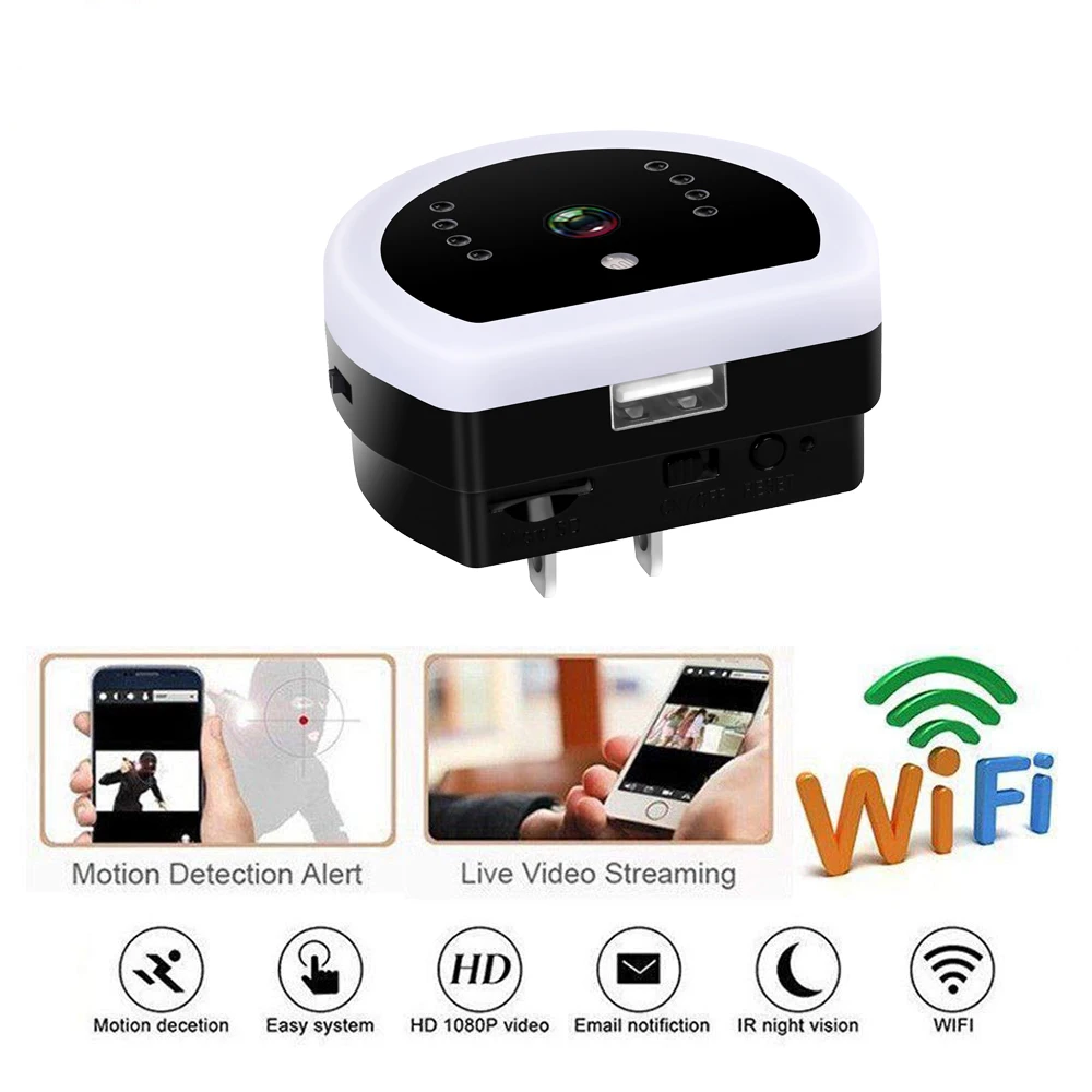 

Беспроводная мини-камера YSA 1080P с поддержкой Wi-Fi и USB-зарядкой