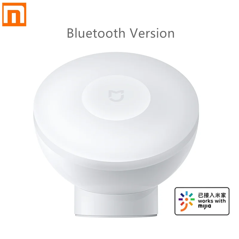 

Xiaomi Mijia Night Light 2 версия Bluetooth с регулируемой яркостью, инфракрасный умный датчик движения с магнитным основанием для приложения Mijia