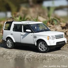 Модель автомобиля WELLY Land Rover Discovery 4, белая модель автомобиля из сплава 1:24, Декоративные Коллекционные игрушки в подарок