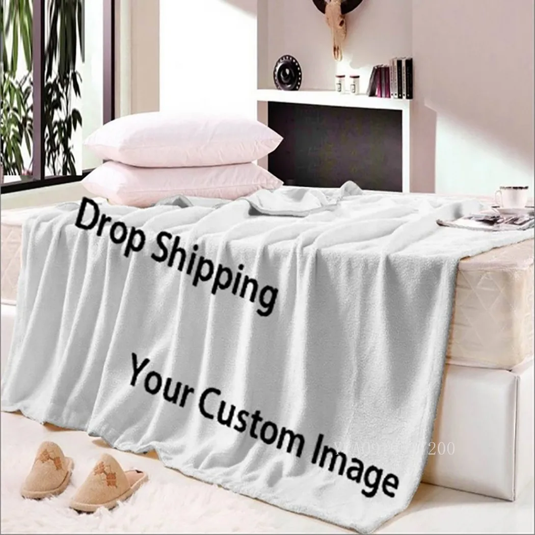 Online Coperte Di Tiro Personalizzate Peluche Coperta Sherpa Personalizzata Per Letti Copridivano Trapunta Sottile Fai Da Te Personalizzato Trasporto Di Goccia All'ingrosso