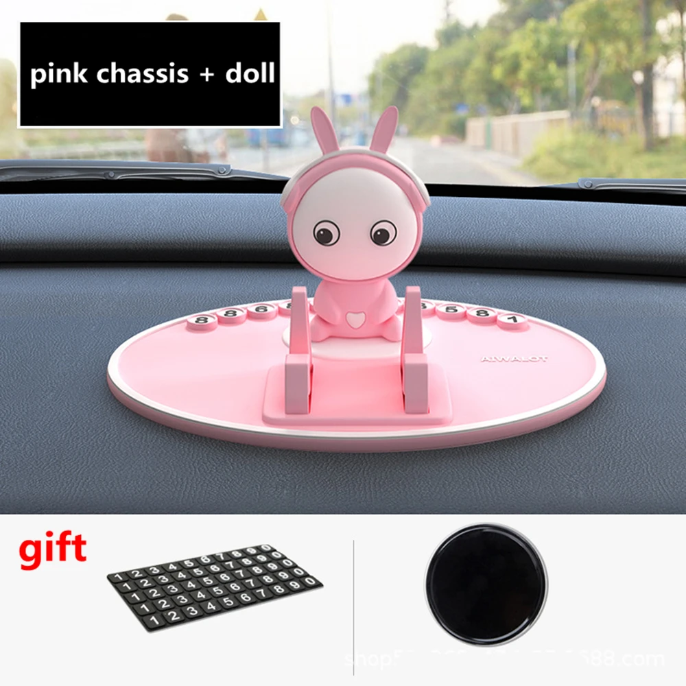 

Mobile Phone Stents Temporary Stop Sign Car Interior Decoration Creative DIY Design Non-slip Mat Car Furnishing Articles