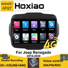 Автомагнитола 2 Din для Jeep Renegade, мультимедийный проигрыватель 2 Din на платформе Android с радио, DVD, Bluetooth, GPS, 4G, 2016, 2017
