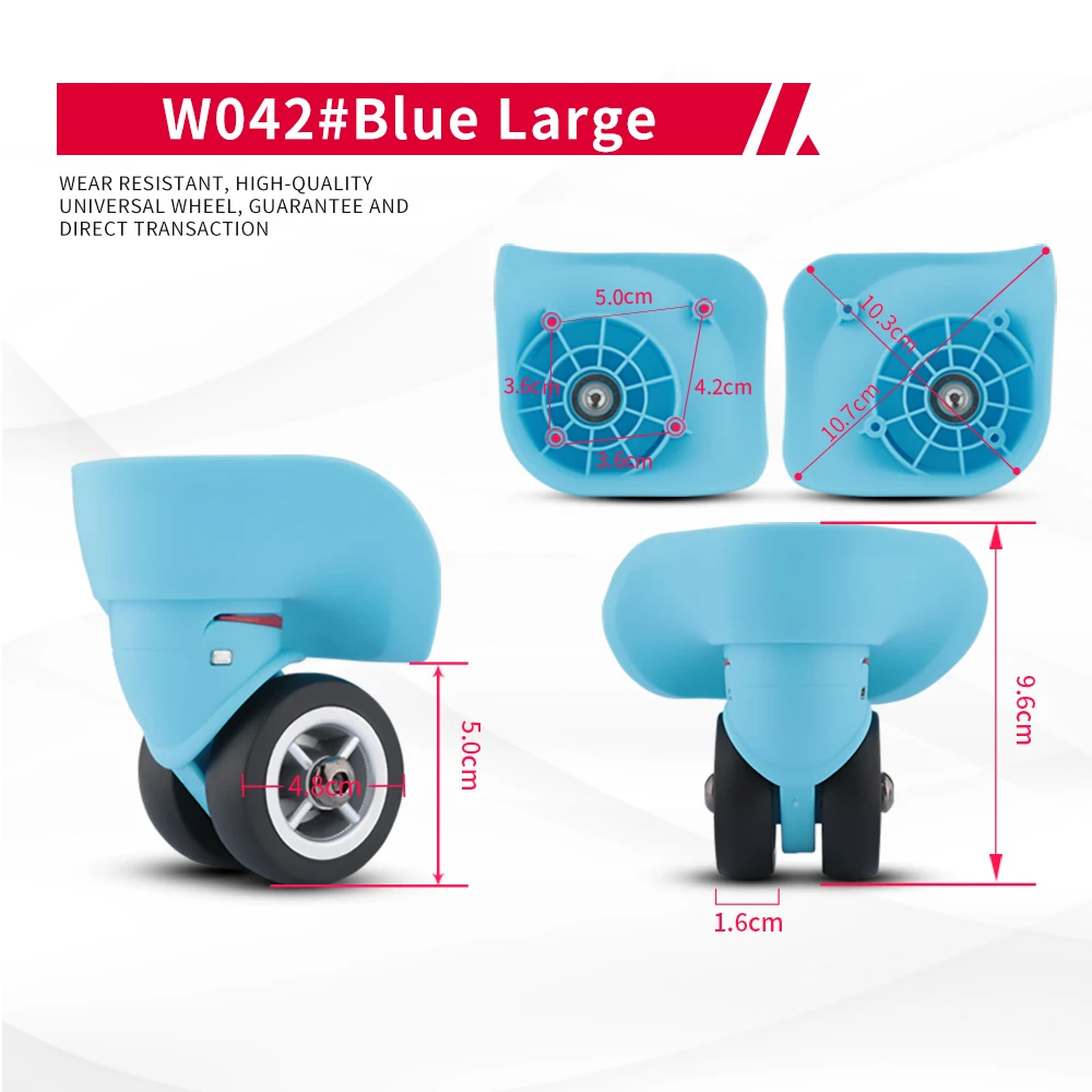 Luggage accessories universal wheels Compatible with Midoa79B001  trolley case replacement password box repair silent