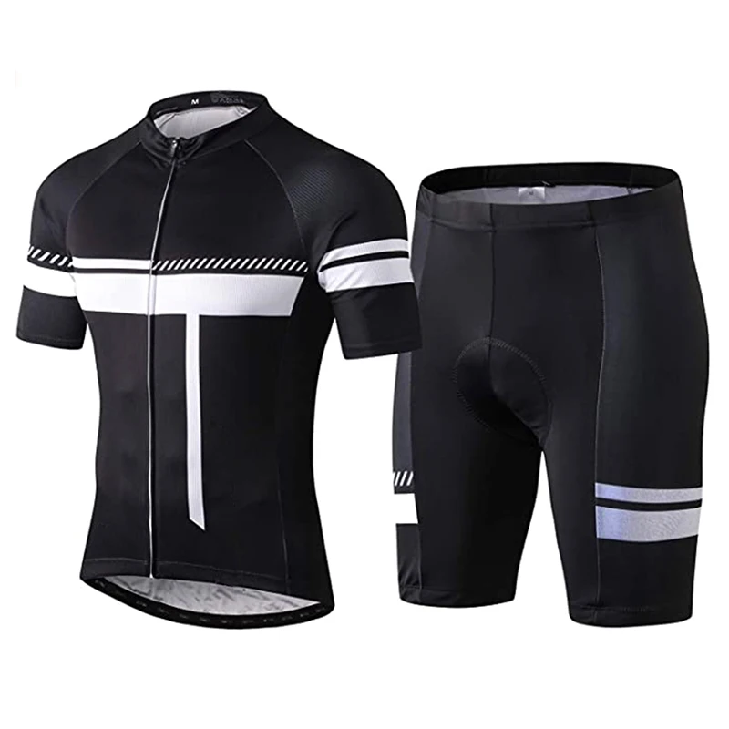 Черный красный командный PRO комплект Джерси для велоспорта MTB велосипедная