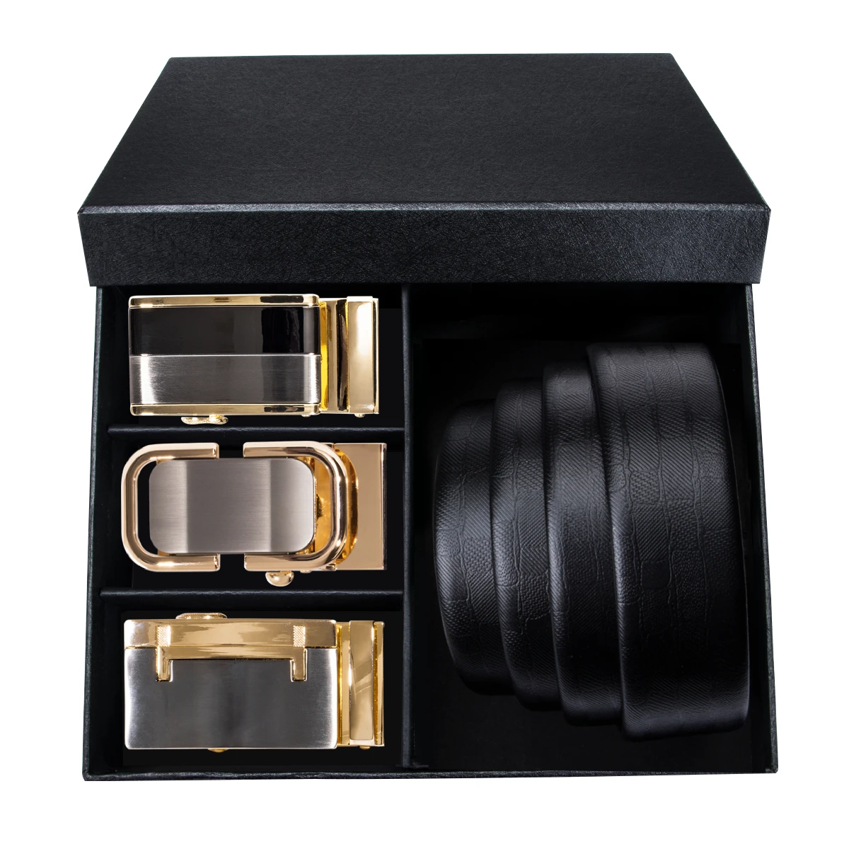 Мужской ремень из натуральной кожи с автоматической пряжкой | Аксессуары для