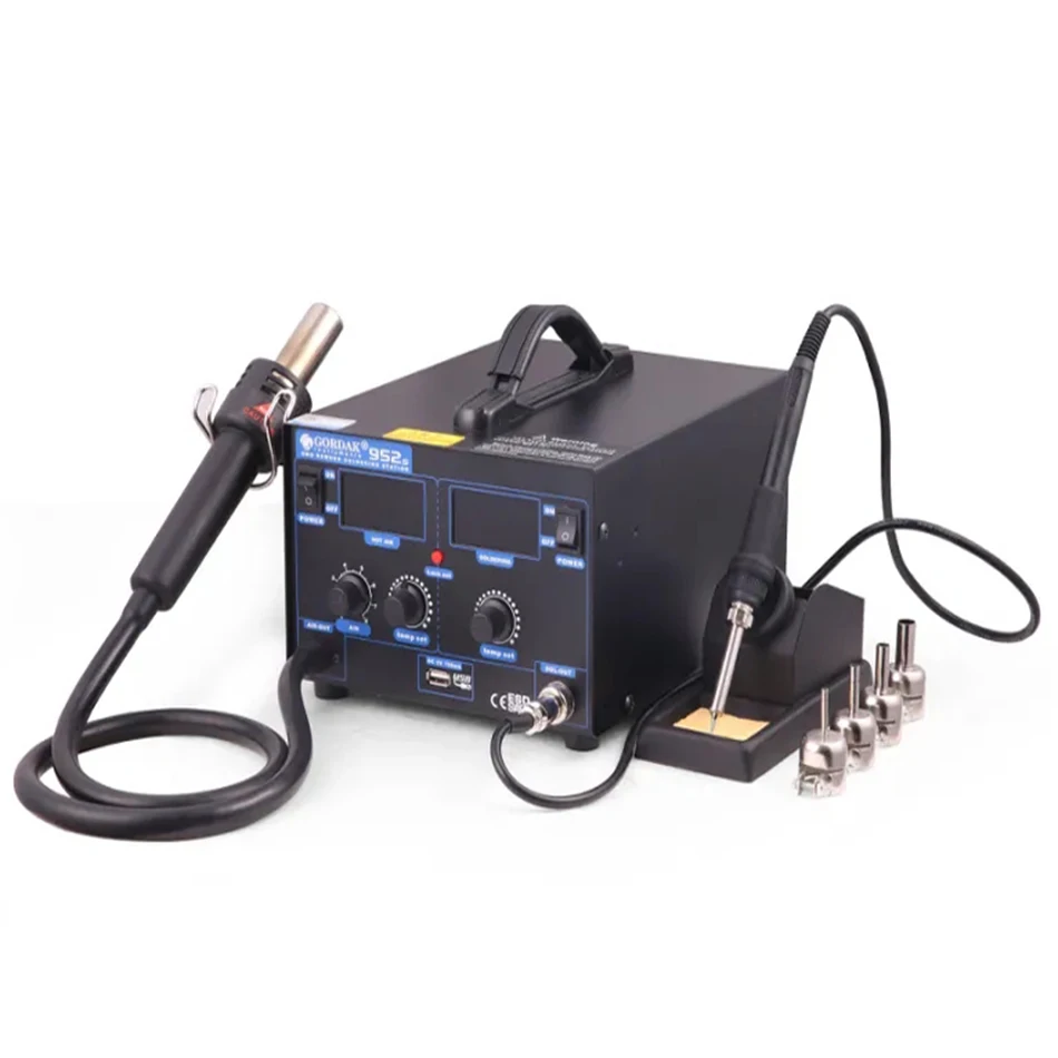 Паяльная станция GORDAK 952S ручка для горячего воздуха и паяльная пайки различные
