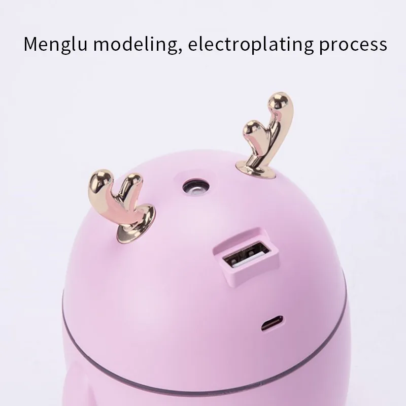 

USB Creative Deer Humidifier Bedroom Mini Spray Automobile Fragrance Humidifier Household Car Aromatherapy Moisturize Mist Maker