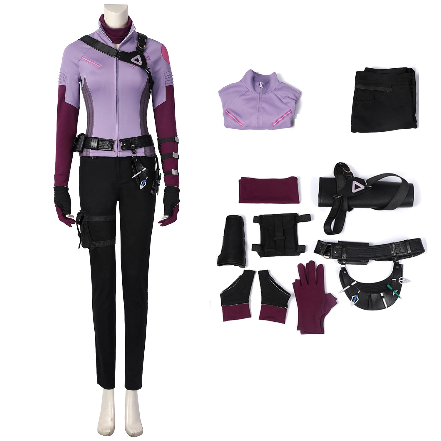 

Lady Hawk Cosplay Costume Halloween Carnival Outfit Kate Bishop Fashion Battle Clothes For Adult Women