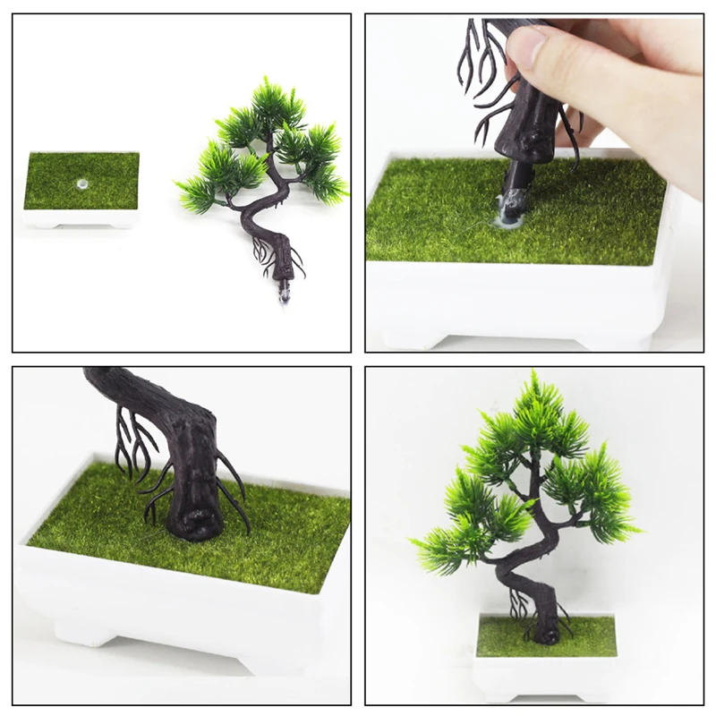 

Artificial Plants Simulation Pot Plants Bonsai Small TreeFake Flowers Table Potted Ornaments Home Decoration Hotel Garden Decor