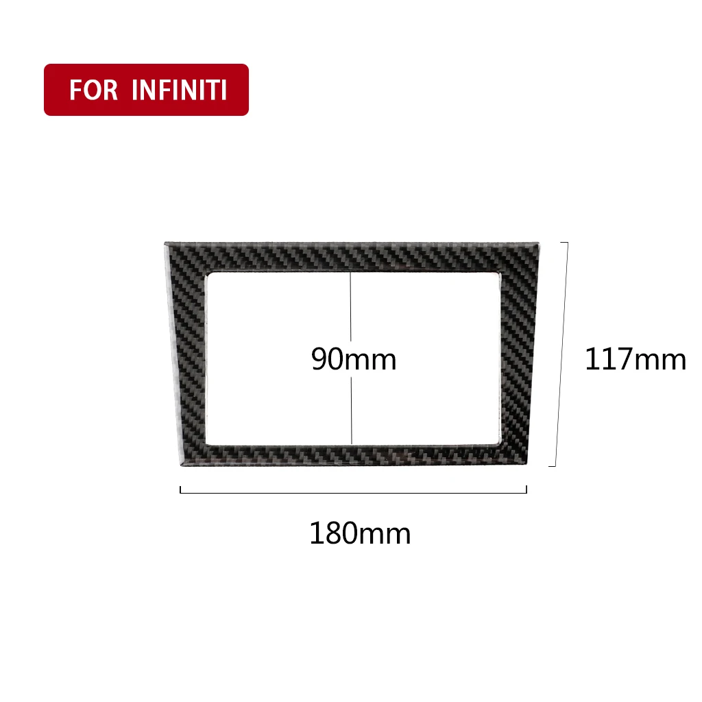 

Suitable for Infiniti Q50Q60 Carbon Fiber Navigation Frame Panel Sticker Decal Interior Car Accessories