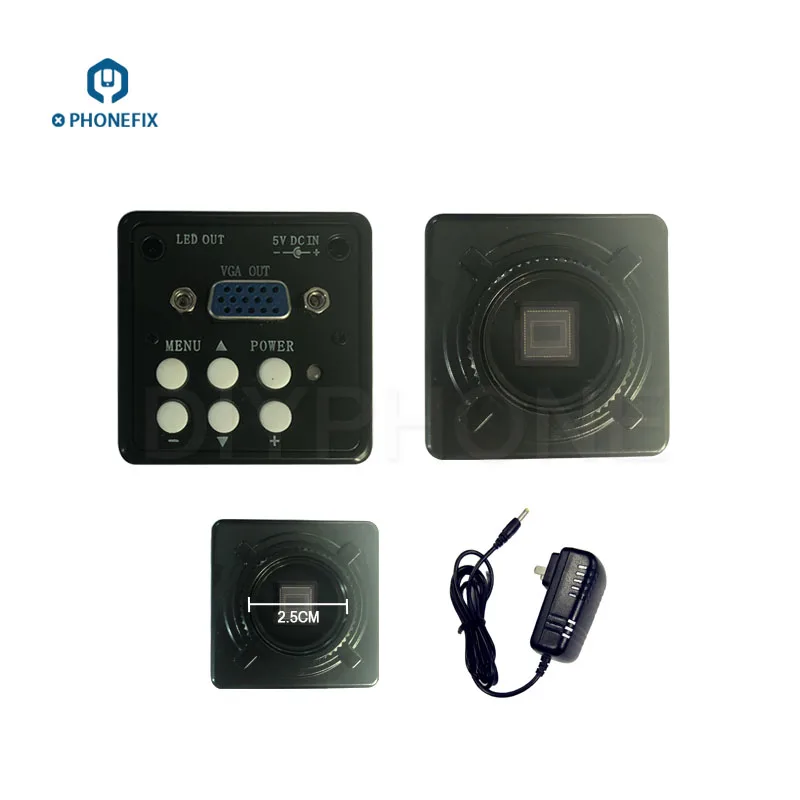 Цифровой микроскоп PHONEFIX 2 0 МП VGA выход CMOS C-mount адаптер увеличительное стекло для