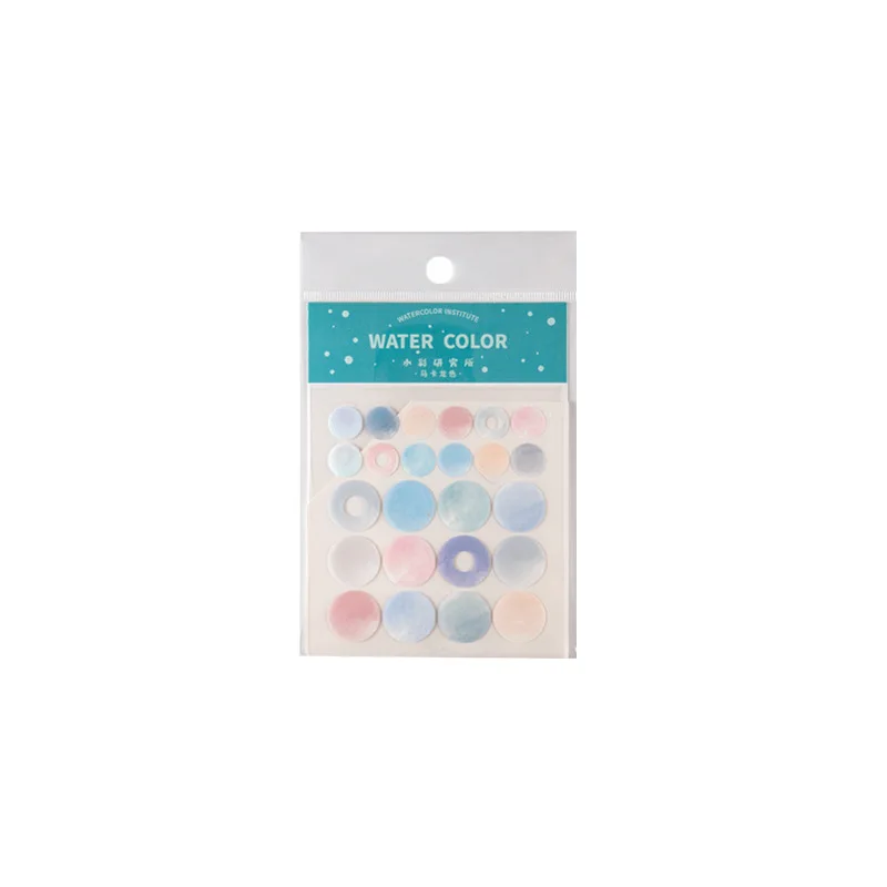 

2 Sheets Watercolor Institute Series Color Dot PET Stickers Kawaii Scrapbooking Decoration Creative DIY Journal School Supplies