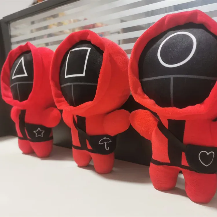 

20 см аниме кальмар игра плюшевая игрушка мультфильм кавайная Корейская смешная Мягкая кукла игрушки для детей день рождения Хэллоуин Рожде...