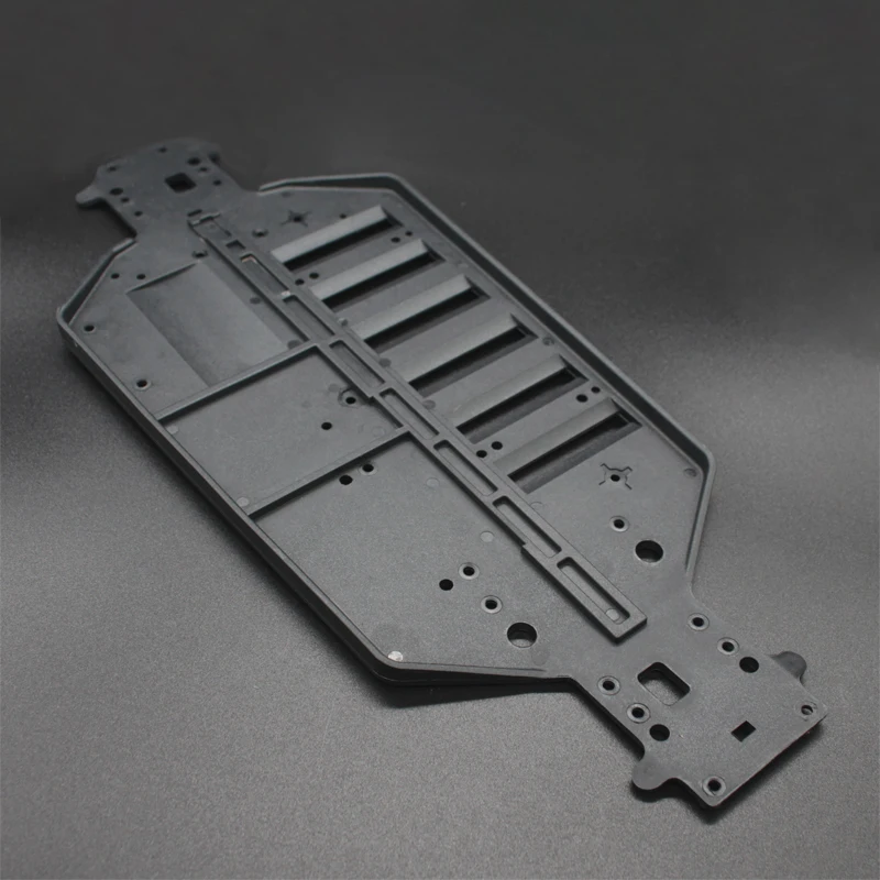 04001 (03601) Φ запасные части для 1/10 R/C модели автомобиля черное пластиковое шасси