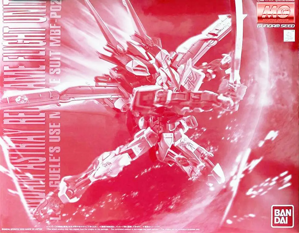 

Original Bandai Gundam Model PB MG 1/100 MBF-P02 Gundam Astray Red FIGHT UNIT Mobile Suit Kids Toys