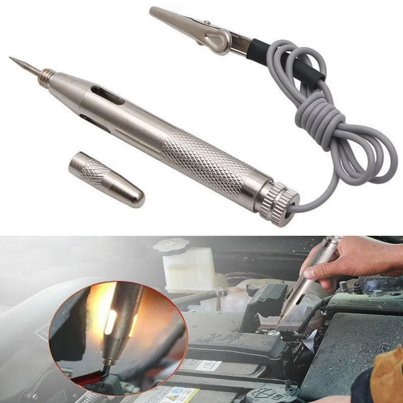 DC 6V 12V 24V Car Circuit Tester Copper Light System Test Probe Lamp Auto Car Light Voltage Test Pen Detector