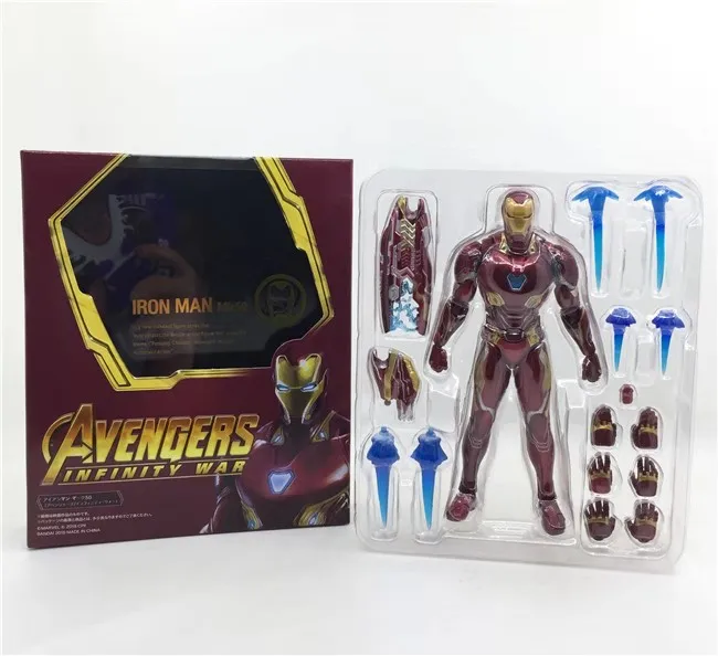 Чудный Фильм Мстители 4 эндигра SHF Железный человек MK50 нано набор оружия 2 фигурка Коллекционная модель игрушки куклы подарок