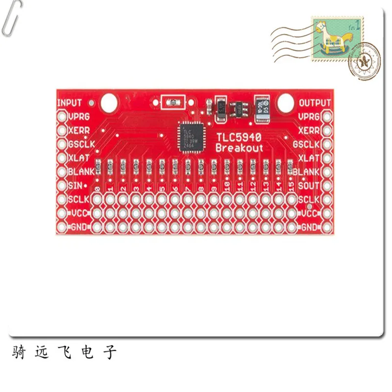 

LED Driver Breakout-TLC5940 (16 Channel) PWM control LED driver board