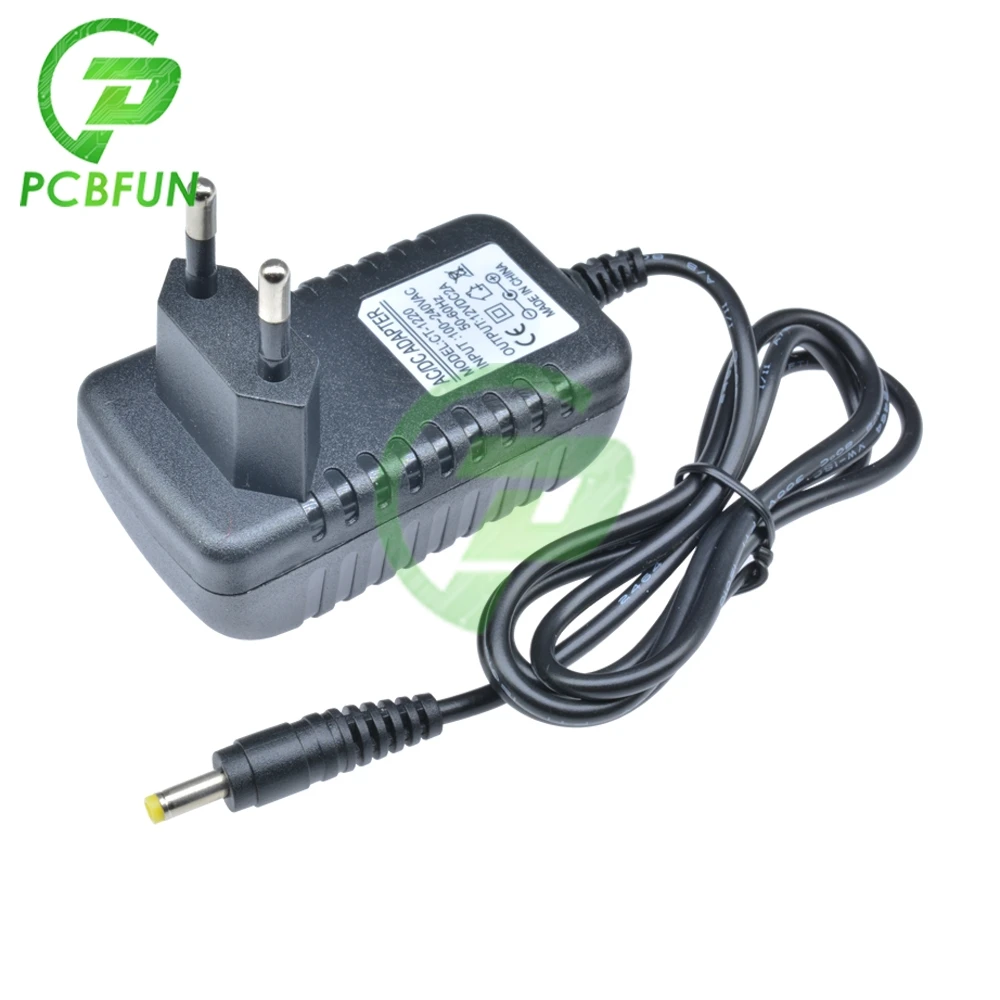 1 шт 12V 2A ЕС DC Мощность адаптер 4 0*1 7 монитор регулирования Зарядное устройство для