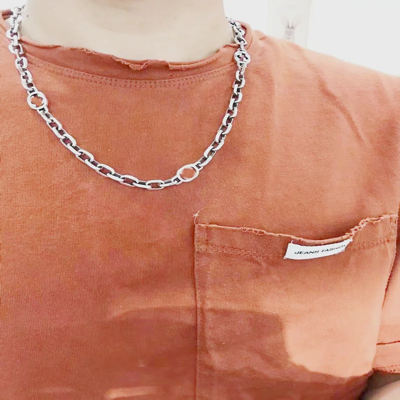 

Original Model 1:1 S925 Sterling Silver European And American Style Letter Interlocking Necklace, Men's Holiday Jewelry Gift