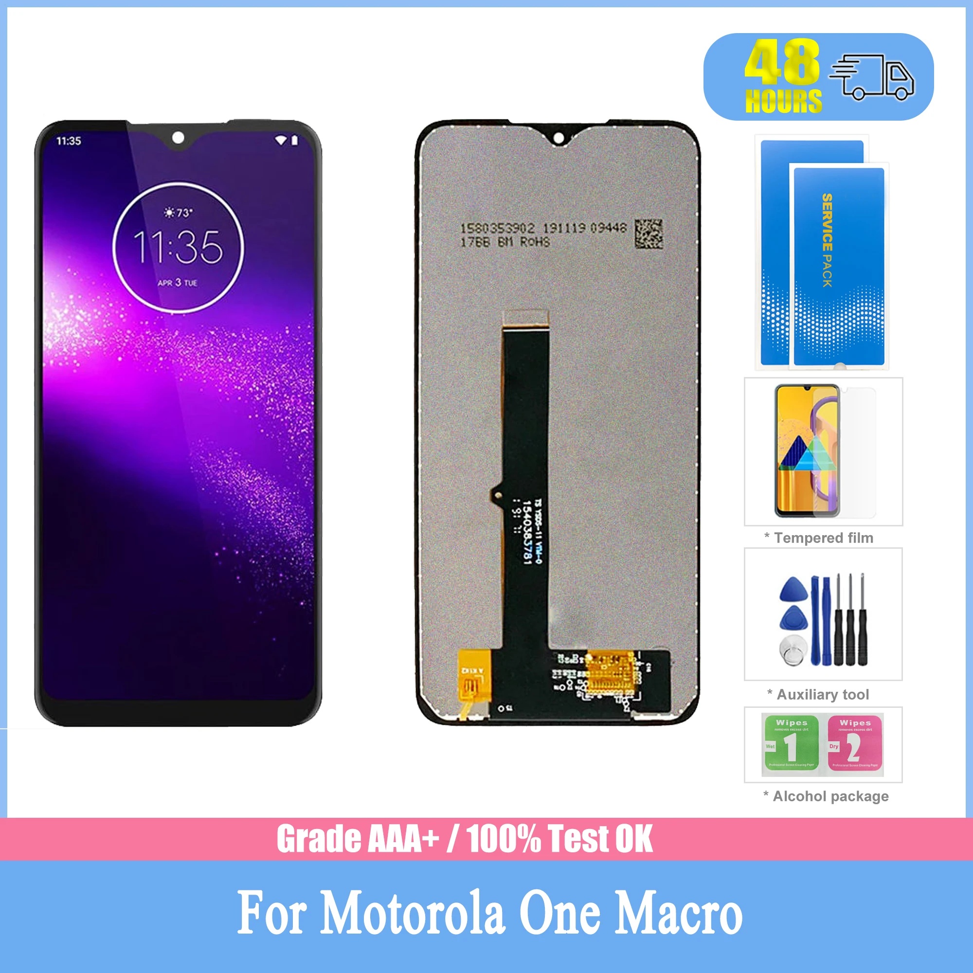 

Original For Motorola One Makro Display LCD Xt2016-2 Touchscreen Digitizer Montage Ersatz Teil For Moto Eine Makro Display
