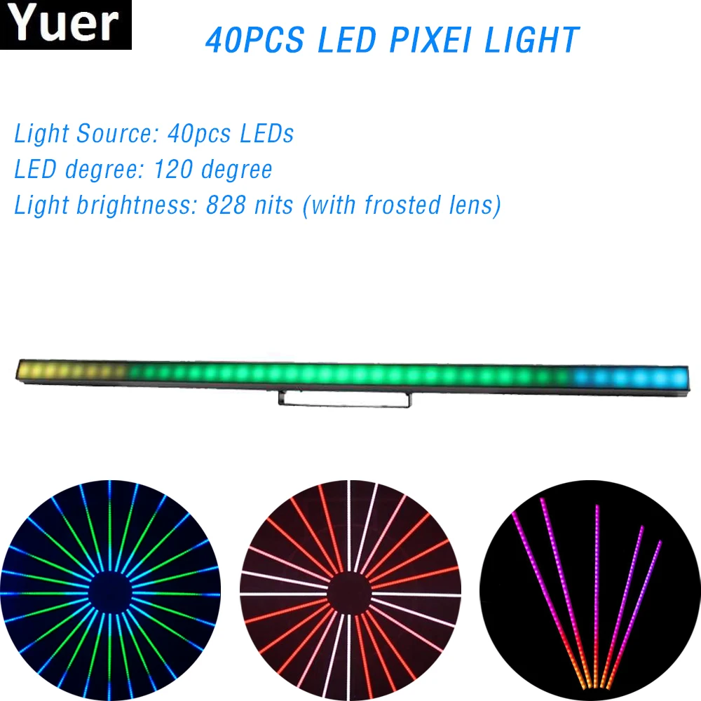 Пиксельная светодиодная ленсветильник RGB 40x512 Вт разъем RJ45 DMX 828 ArtNet управление