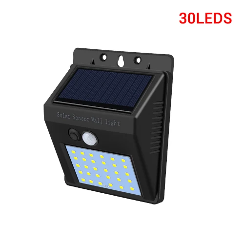 Style Three 30leds 100 светодиодов, уличная Солнечная лампа для сада, фонарь, светильник s на солнечной батарее, водонепроницаемый, PIR датчик движения, Sandlot, лампа, сделай сам, внешний светильник - Испускаемый цвет: Style Three 30leds