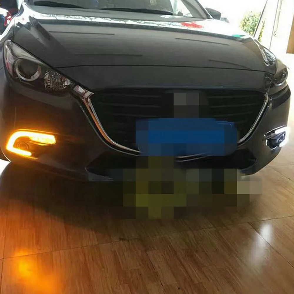 Июля King светодиодный Габаритные огни чехол для Mazda 3 Axela 2017-2019 световод переднего