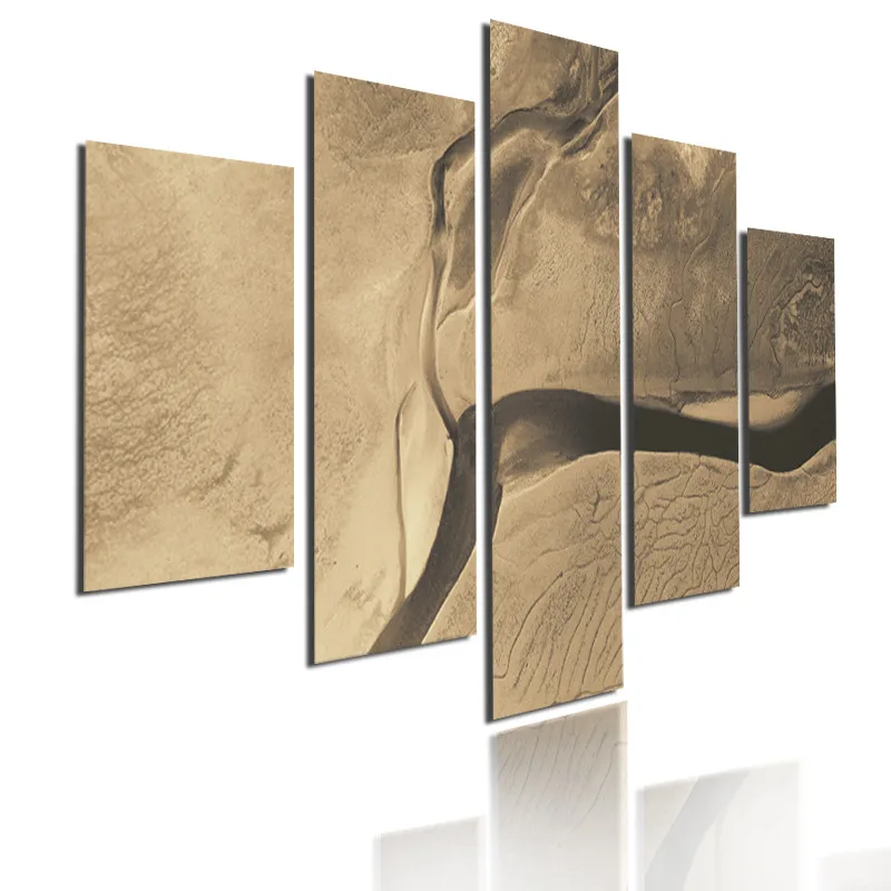 

Traced Desert 5Pcs Poster Hd Printing Can Be Customized Canvas Painting Wall Pictures for Living Room Nordic Decoration Home