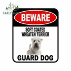 EARLFAMILY 13 см x 11 см Остерегайтесь мягкого покрытия WHEATEN TERRIER, защитная обложка, задняя крышка, кожух для домашних животных