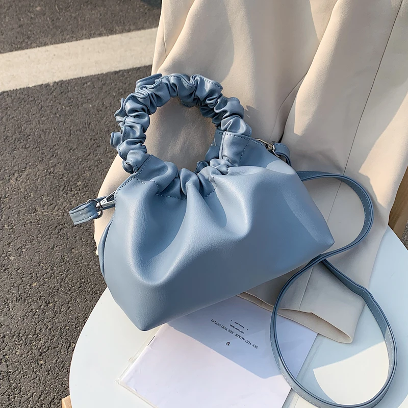 

PU Leather Tote Bags for Women 2021 Solid Color Shoulder Simple Bag Female Handbags and Purses Travel Totes